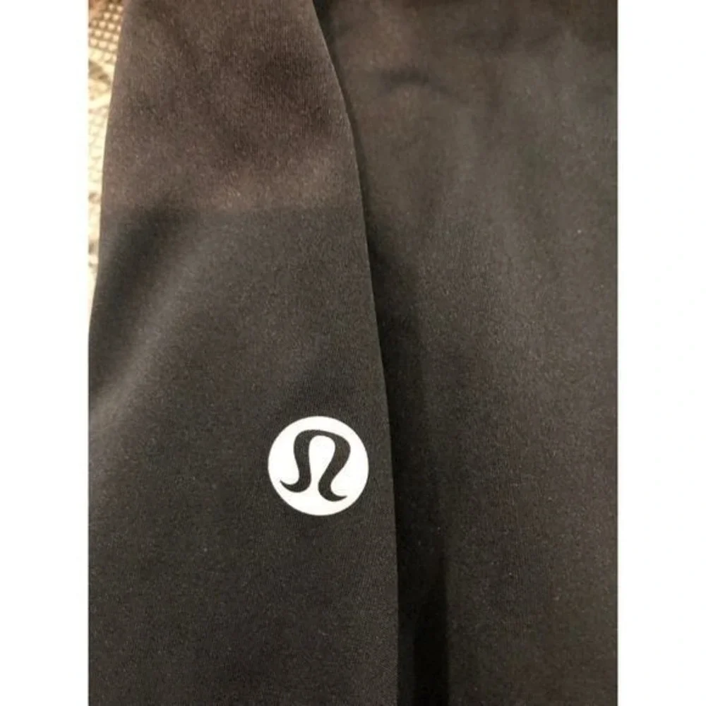 Lululemon Fast and Free Crop Leggings Womens 20 Black High Rise Pocket Nulux